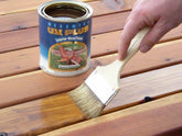 Applying Messmers UV Deck Stain