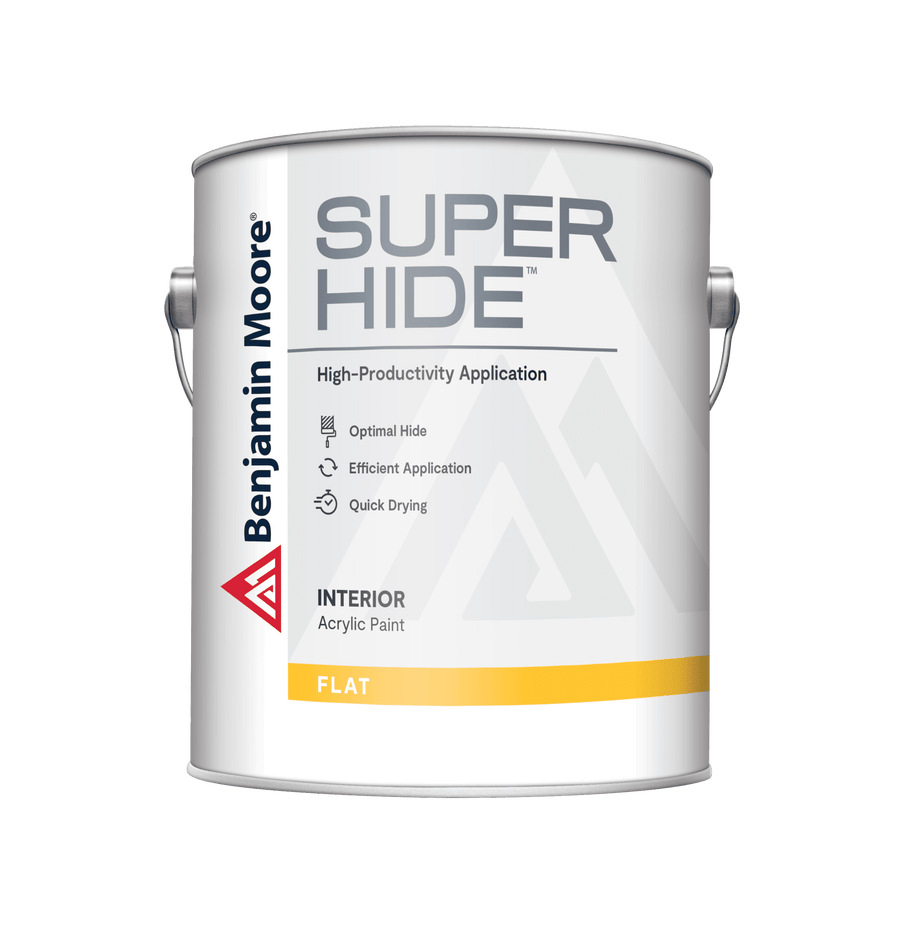 Super Hide Low VOC ceiling paint can - Benjamin Moore Calgary