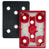 SurfPrep 3x4 inch hook and loop backup pad with 6 holes for vacuum sanding