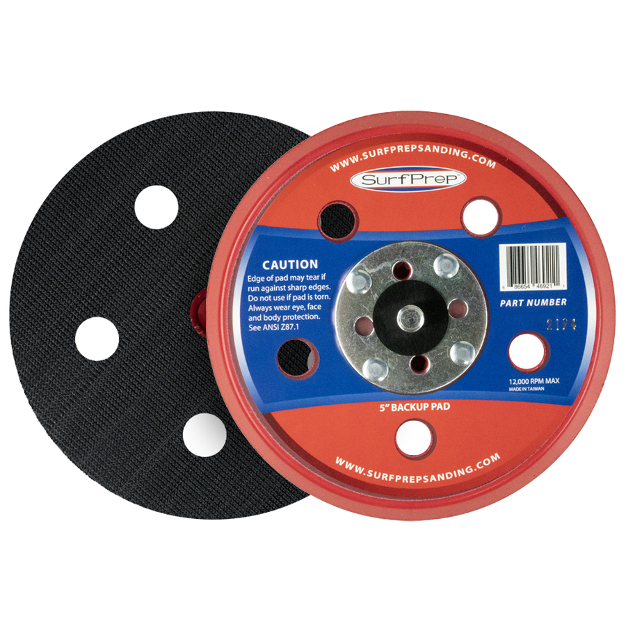 SurfPrep 5 inch hook and loop backup pad for sanders