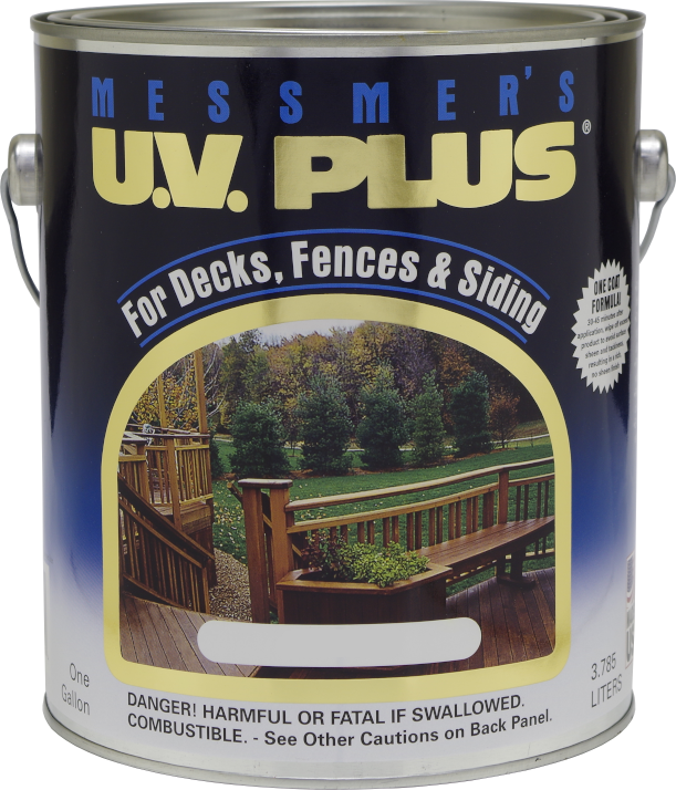 Messmer's UV Plus Premium Wood Stain gallon can - Calgary